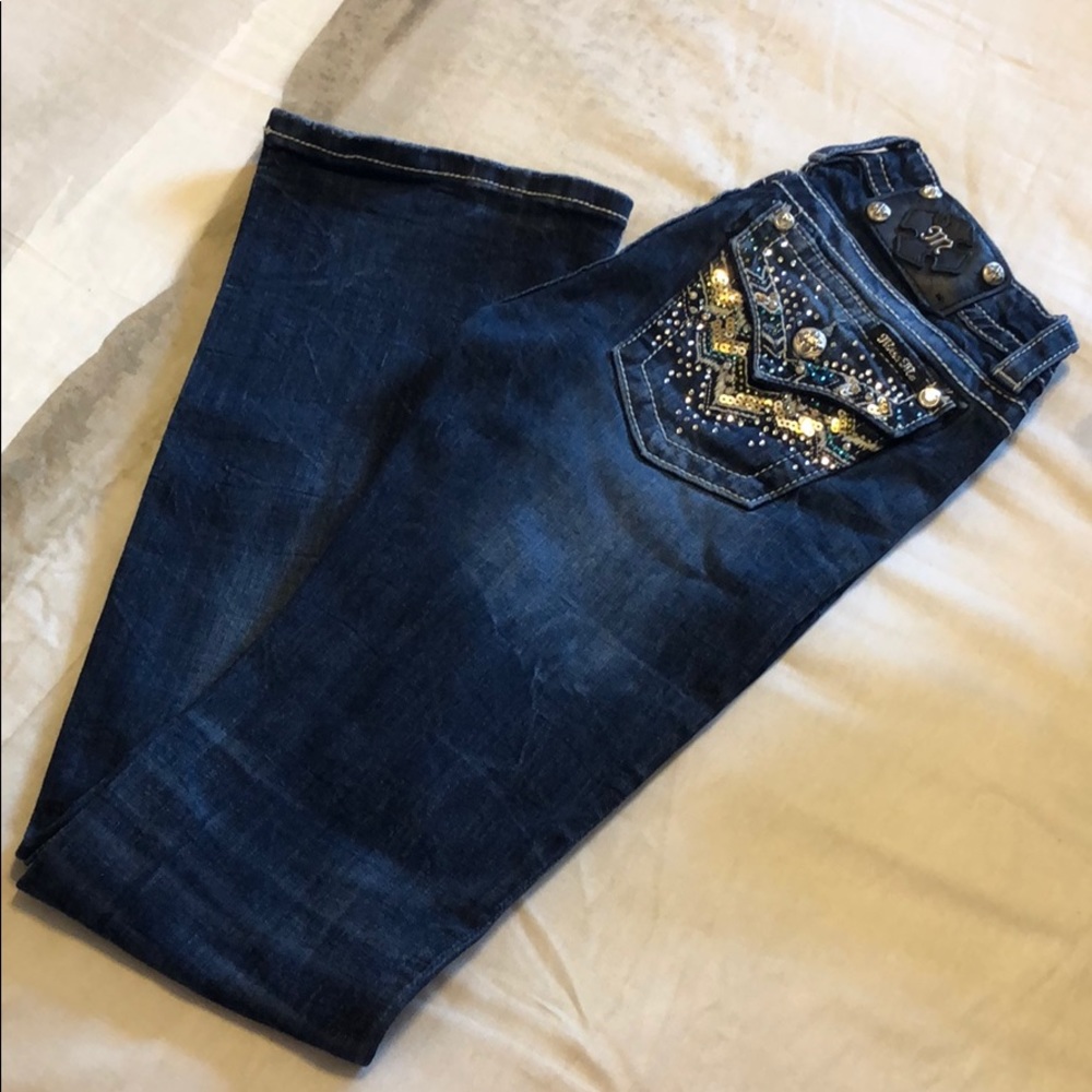 Miss Me Jeans 27 Bling Boot Cut